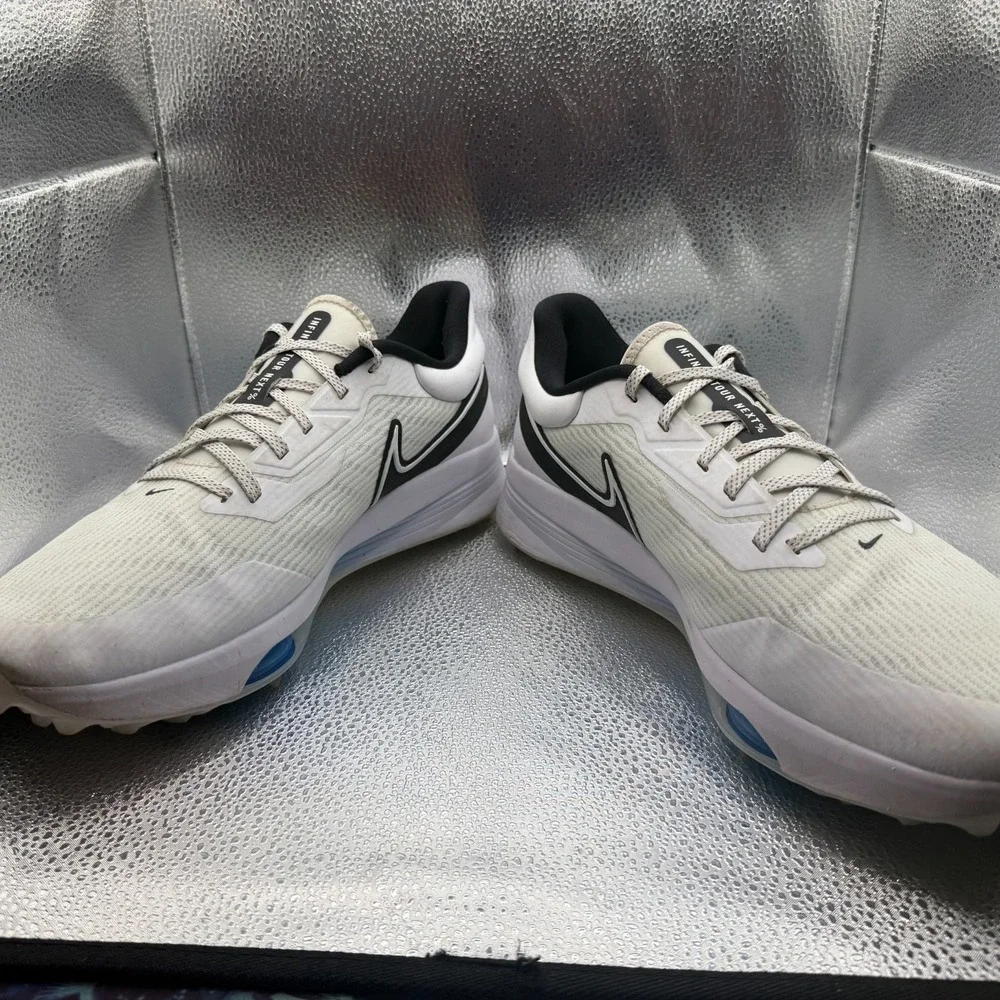 Size 13 Nike Air‎ Zoom Infinity Tour White/Black Mens Running Shoes DC5221-103